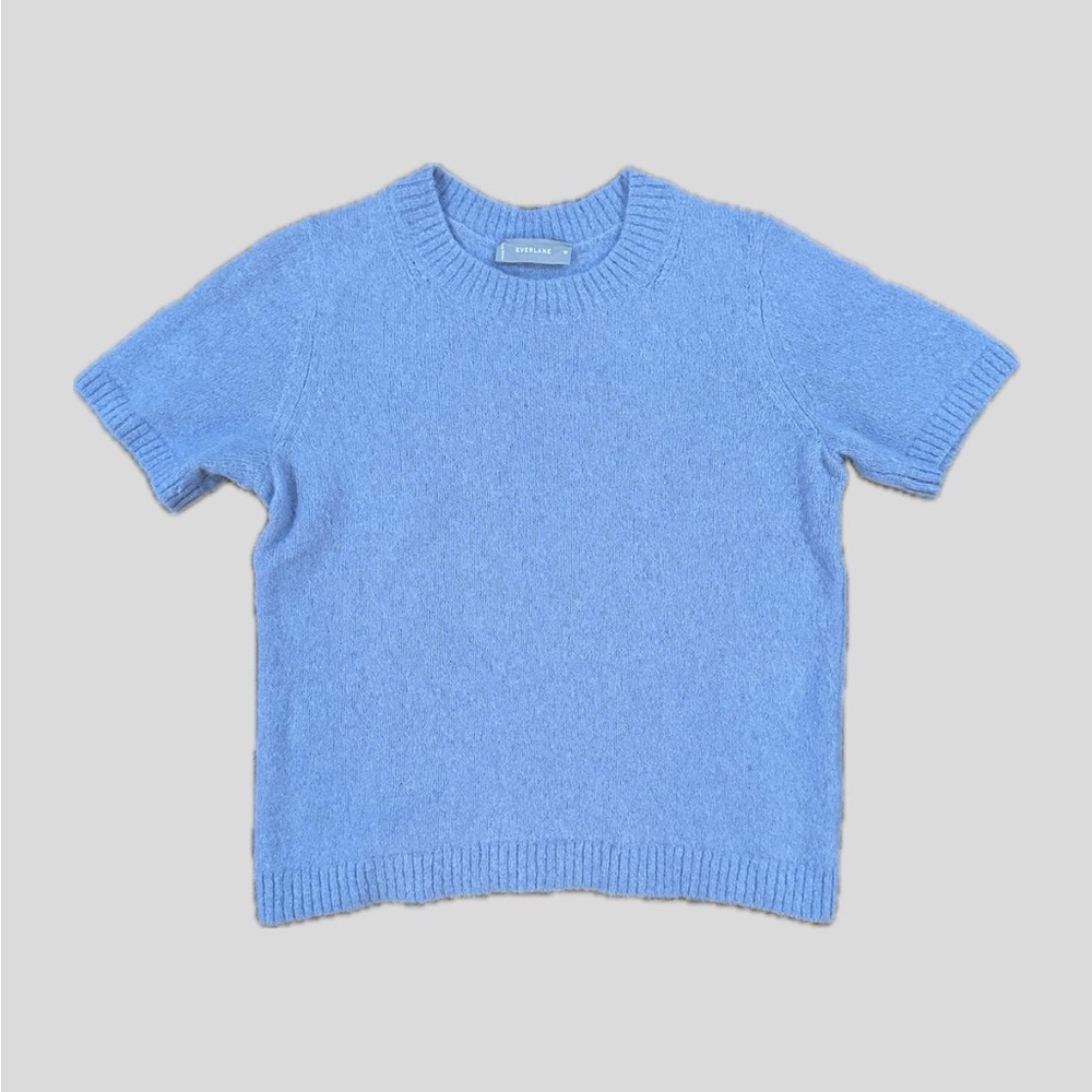 Everlane Pastel Blue Short Sleeve Crew Sweater Tee
